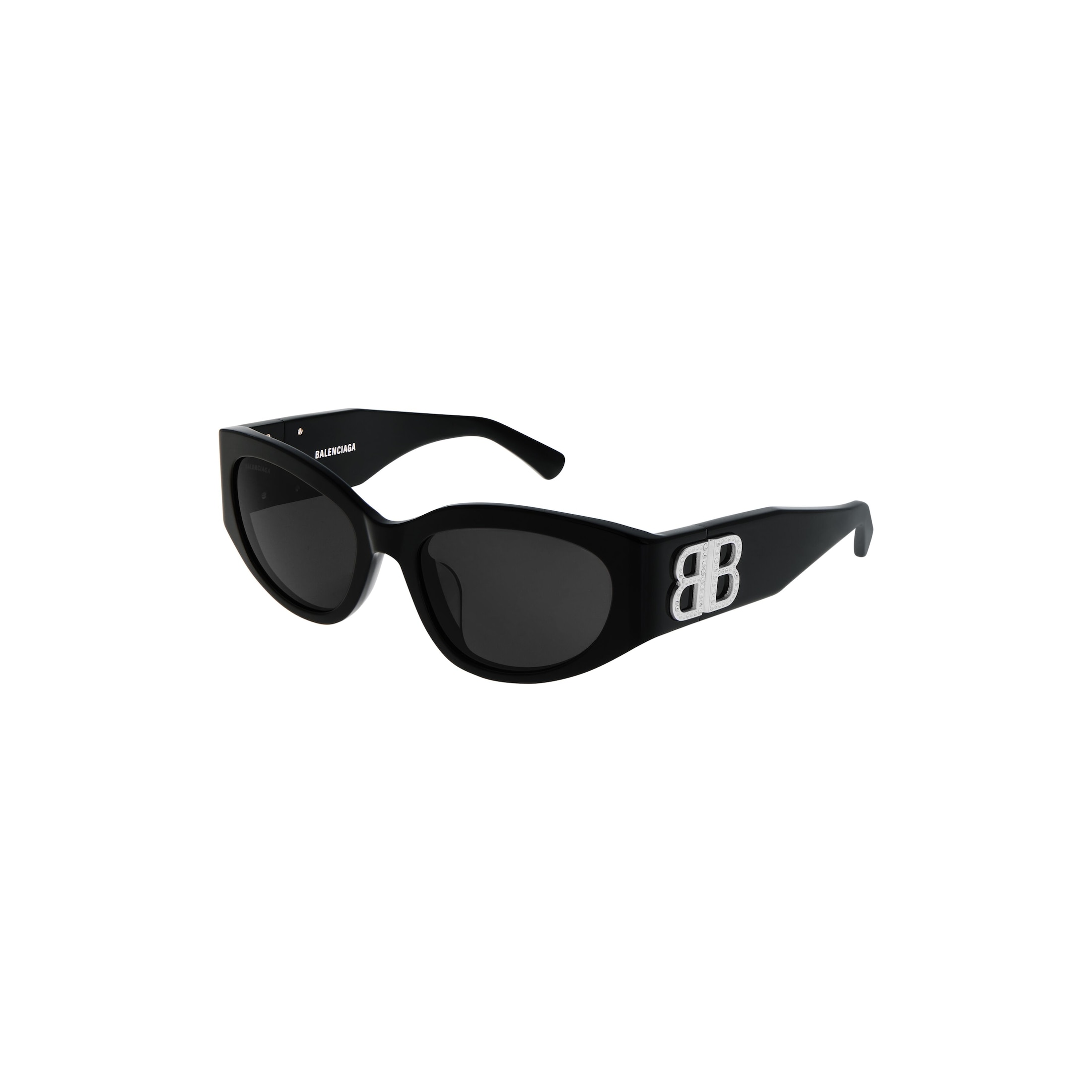 Women’s Bossy Round Af Sunglasses in Black - Image 3